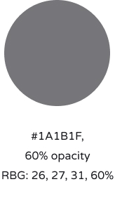 dark grey color swatch #1a1b1f, 60% opacity