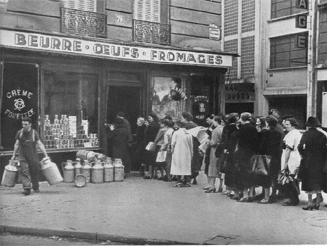 évolution de la cuisine rationnement guerre