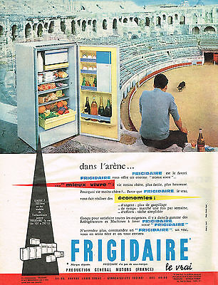 évolution de la cuisine Publicité française pour le frigidaire