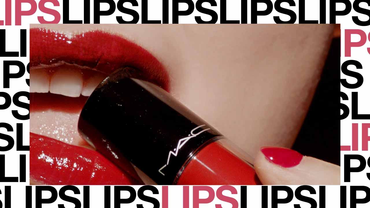 Lips with lipgloss