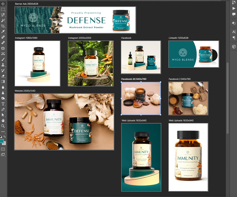 visual content library for ecommerce assets
