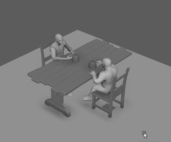 Two people at the table