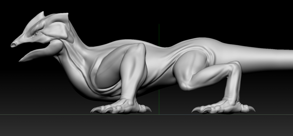 Lizard base sculpt in ZBrush