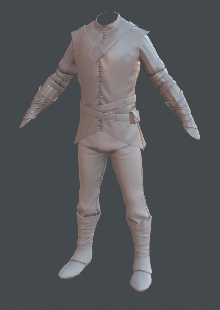 Baked model of Beastmaster from Depths of Erendorn indie game