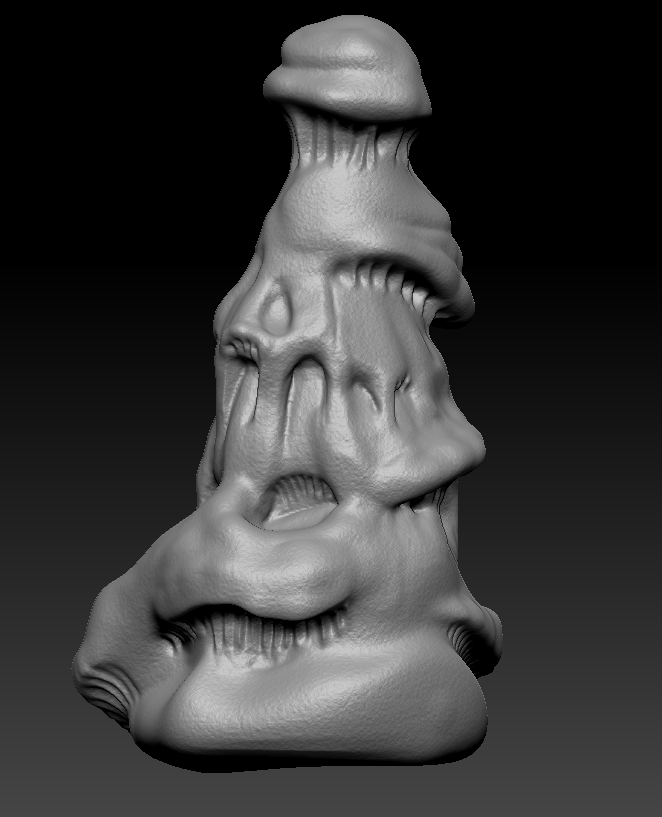 3D sculpt of a Flowstone in ZBrush