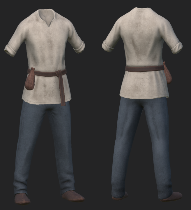 Textured clothes for the Civilians from Depths of Erendorn