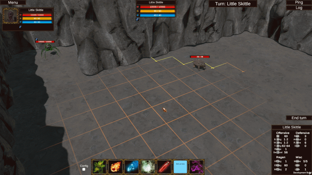 A screenshot of a small tile selection overhaul from our upcoming fantasy game.