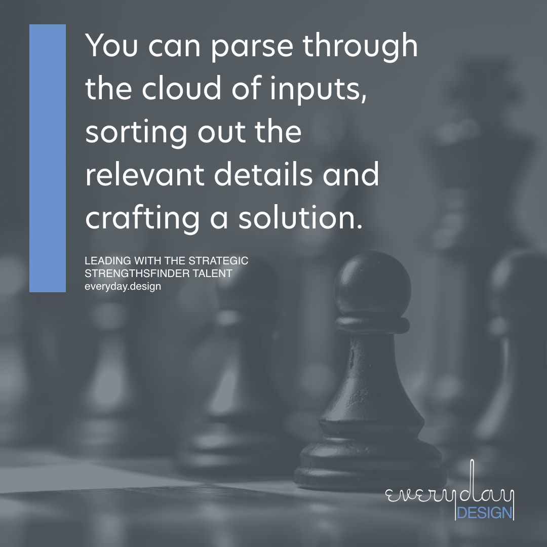 You can parse through  the cloud of inputs,  sorting out the  relevant details and  crafting a solution.
