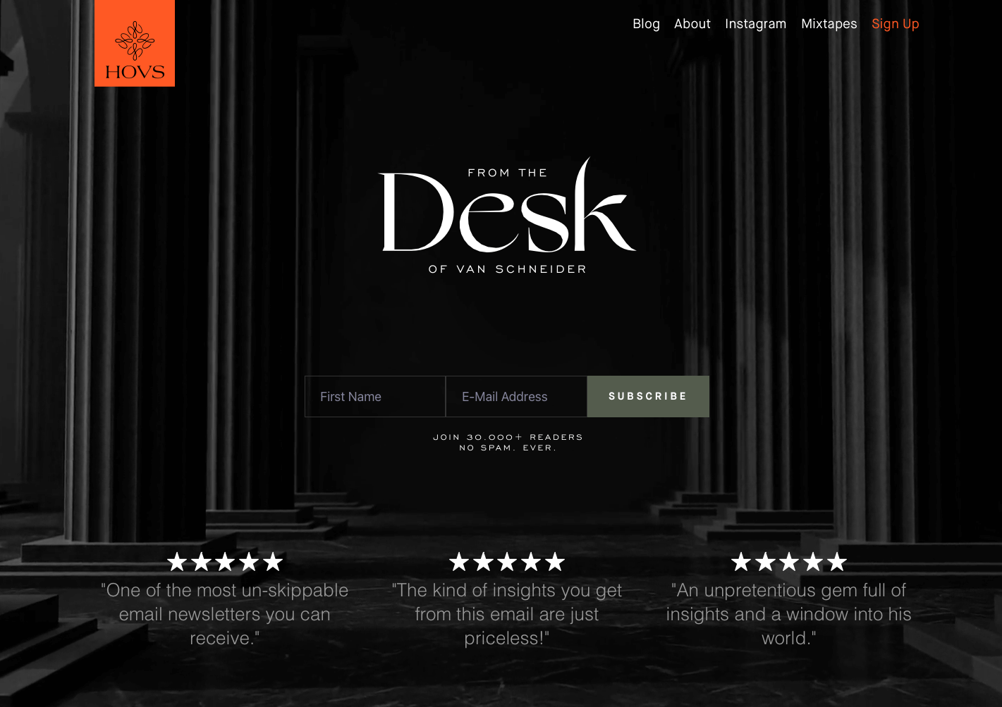 From the Desk of Van Schneider, Articles Designer.tips