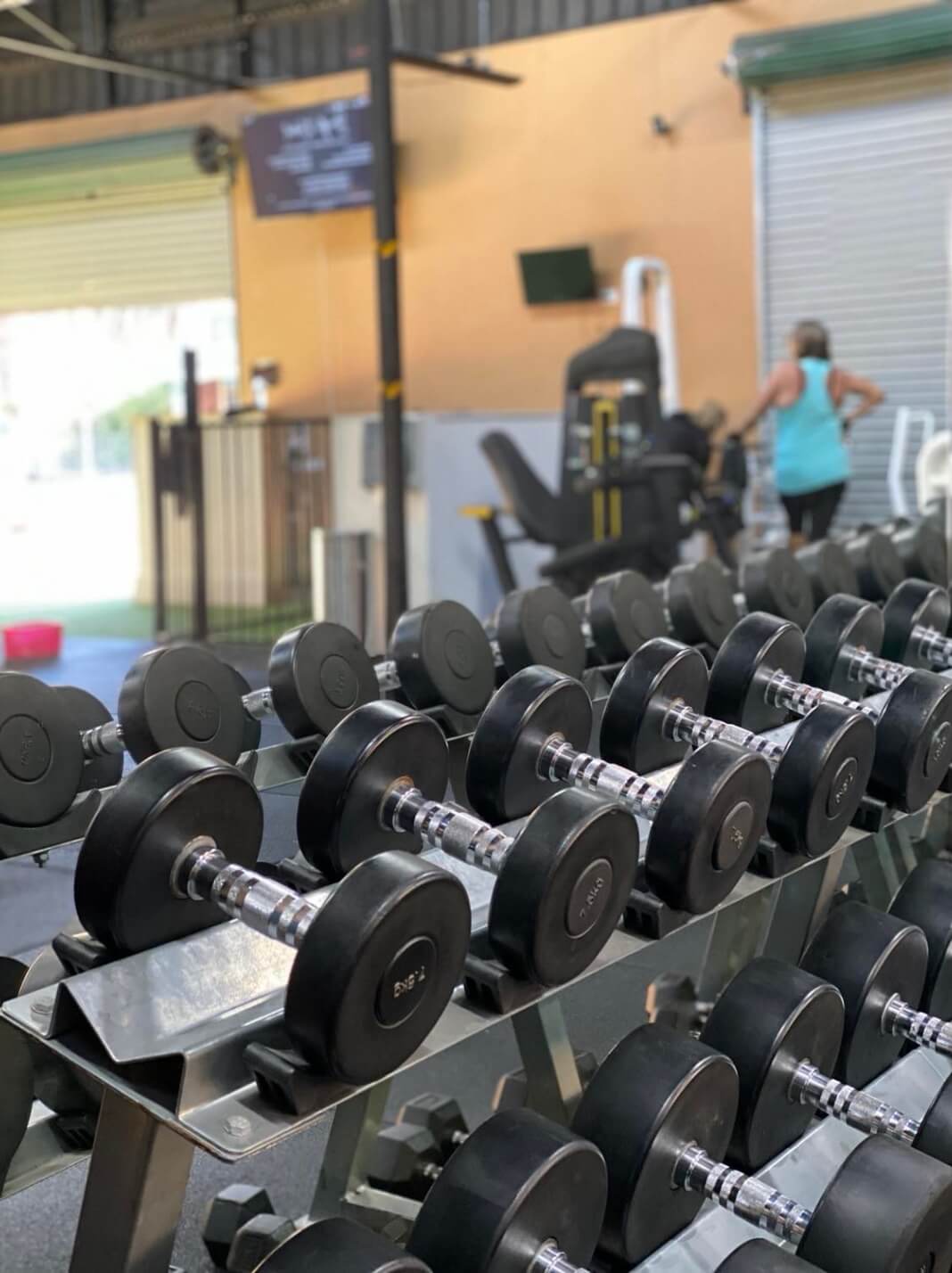 Dumbbells at The Euroa Gym