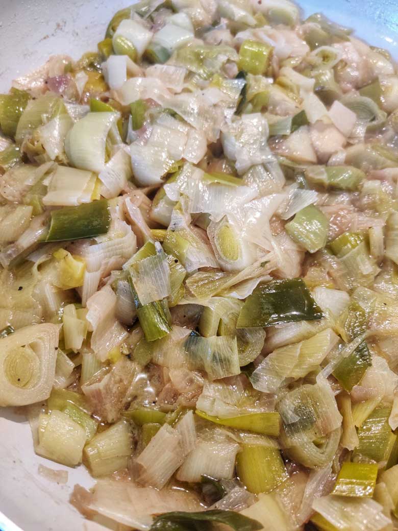 Fondu de poireaux au chèvre antigaspi PimpUp
