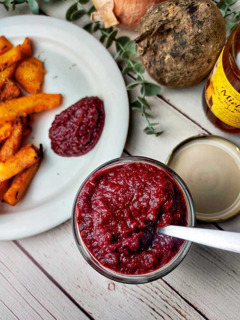 Recette frites de courges et ketchup de betterave antigaspi PimpUp