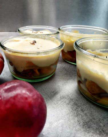 Tiramisu pêche-lavande PImpUp antigaspi panier de fruits et légumes