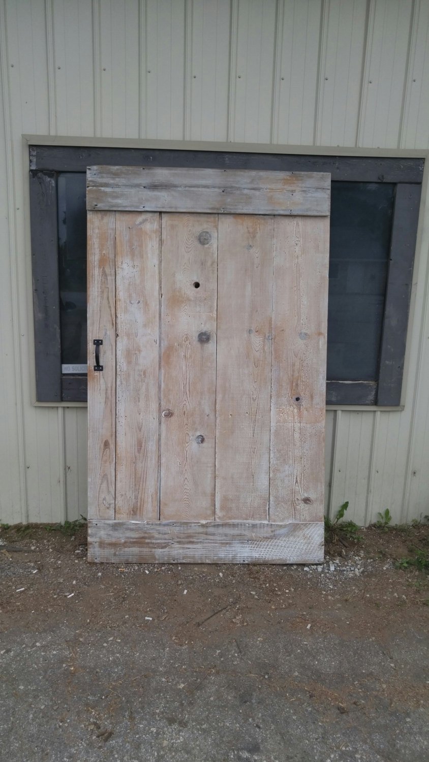 Wicked Grain Whitewash Sliding Barn Doors
