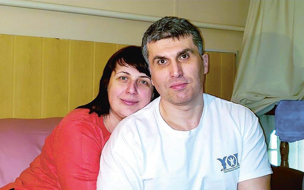 Yaroslav mit seiner Ehefrau, Ukraine