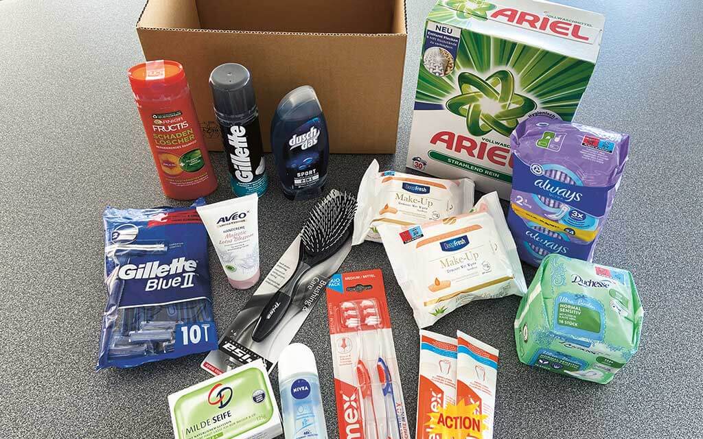 Hygienepakete für Bedürftige in der Ukraine