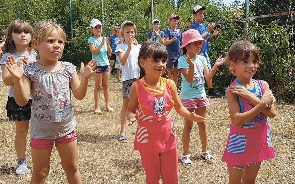 Kinder im Sommercamp 2021 in der Ukraine