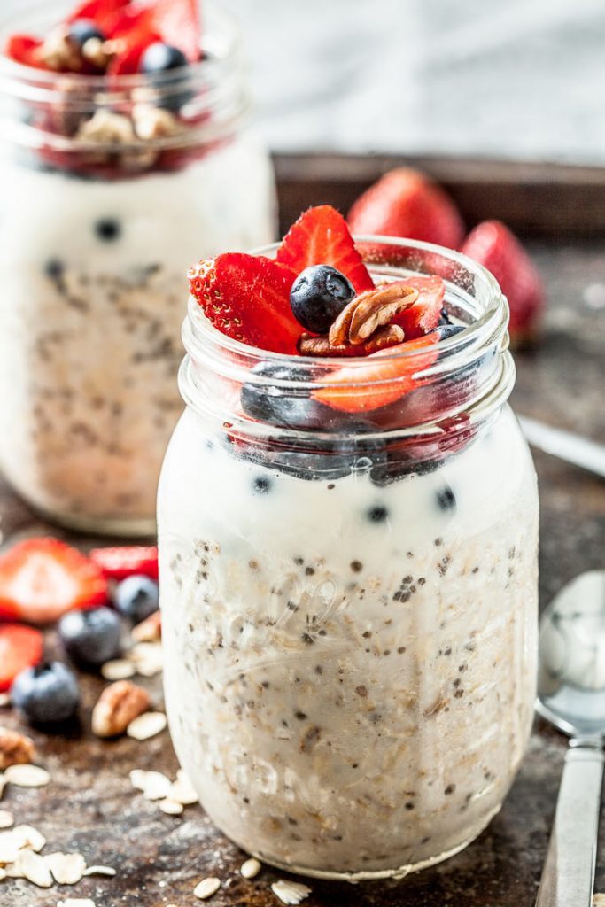 Overnight Oatmeal recipe from Out Run Your Fork Personal Training and Nutrition