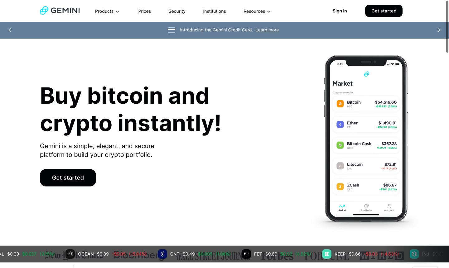 Gemini Login | Trade Crypto Instantly | exchange.gemini.com
