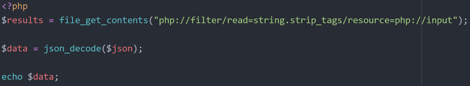 using a filter with php:// in file_get_contents