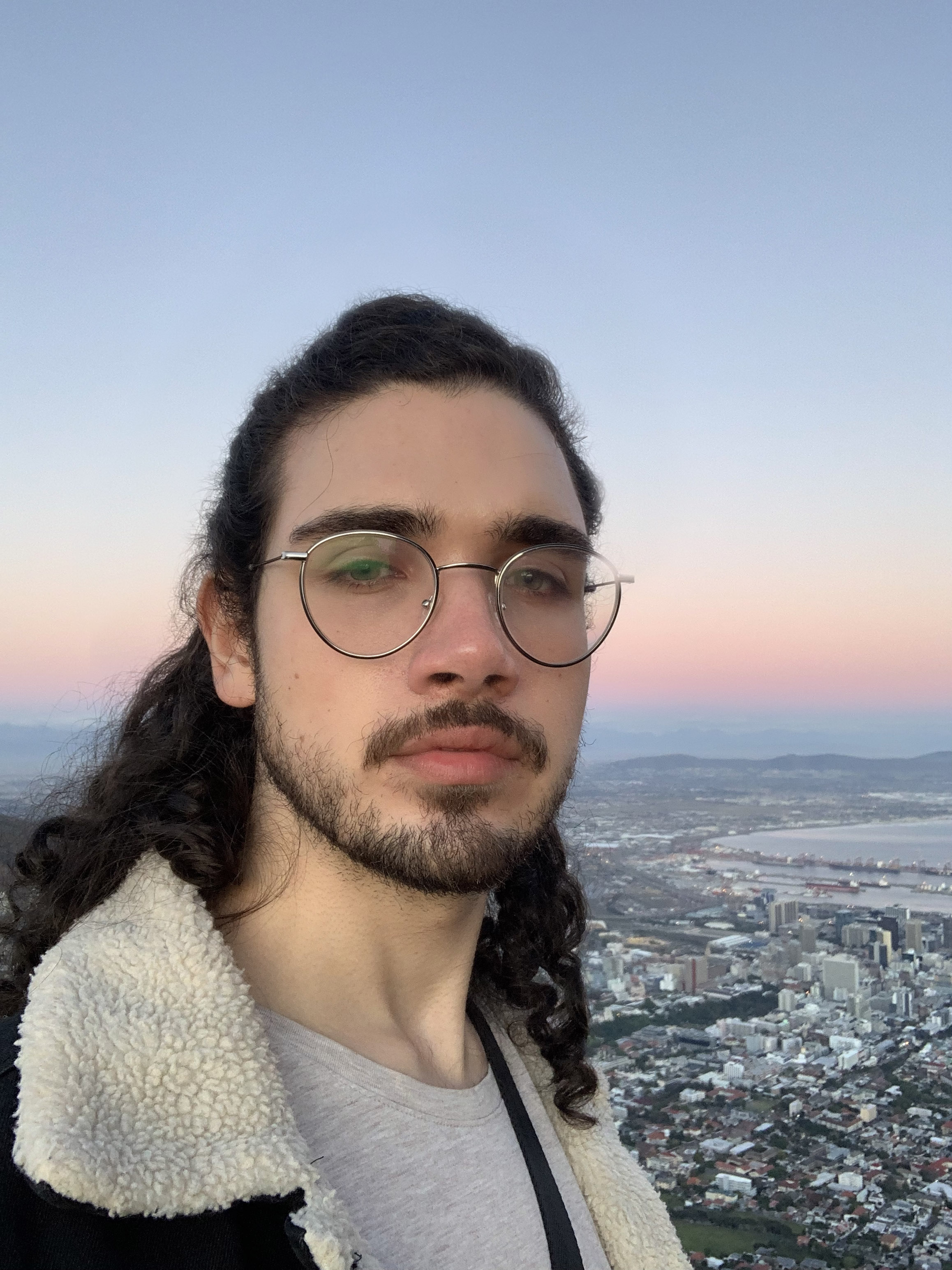 face picture on lion's head mountain