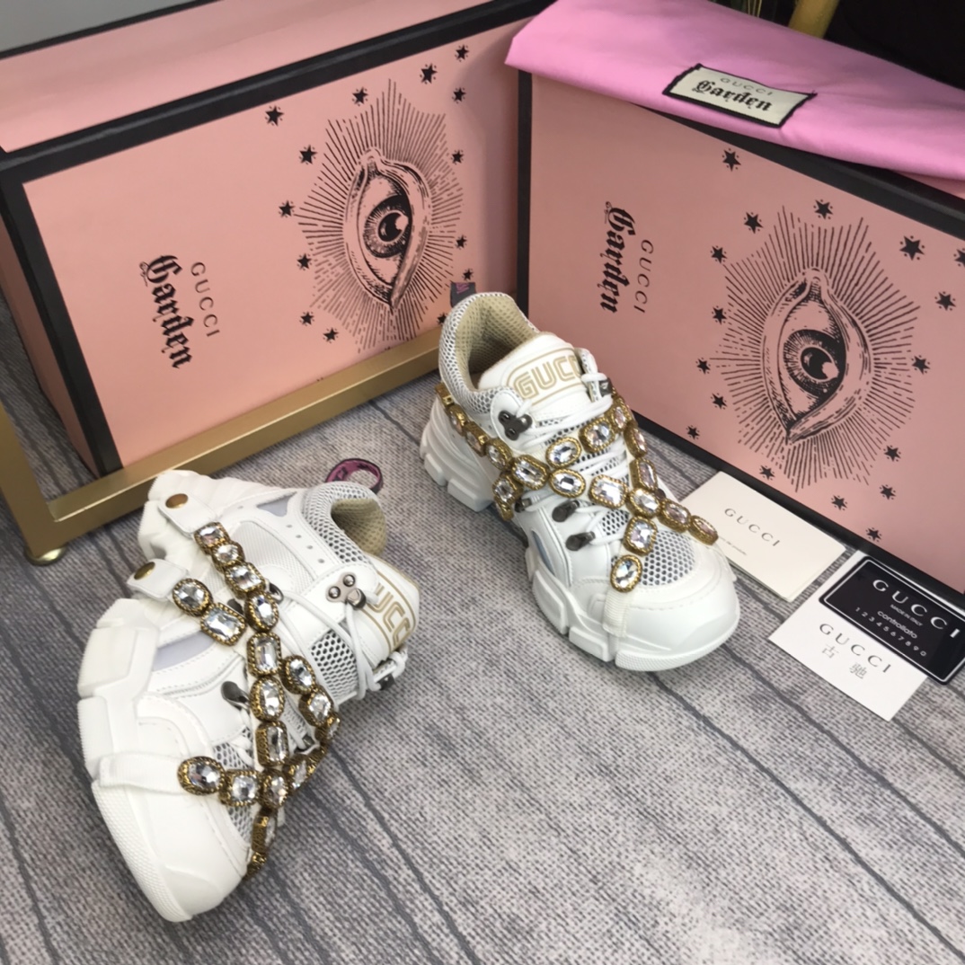 gucci flashtrek white