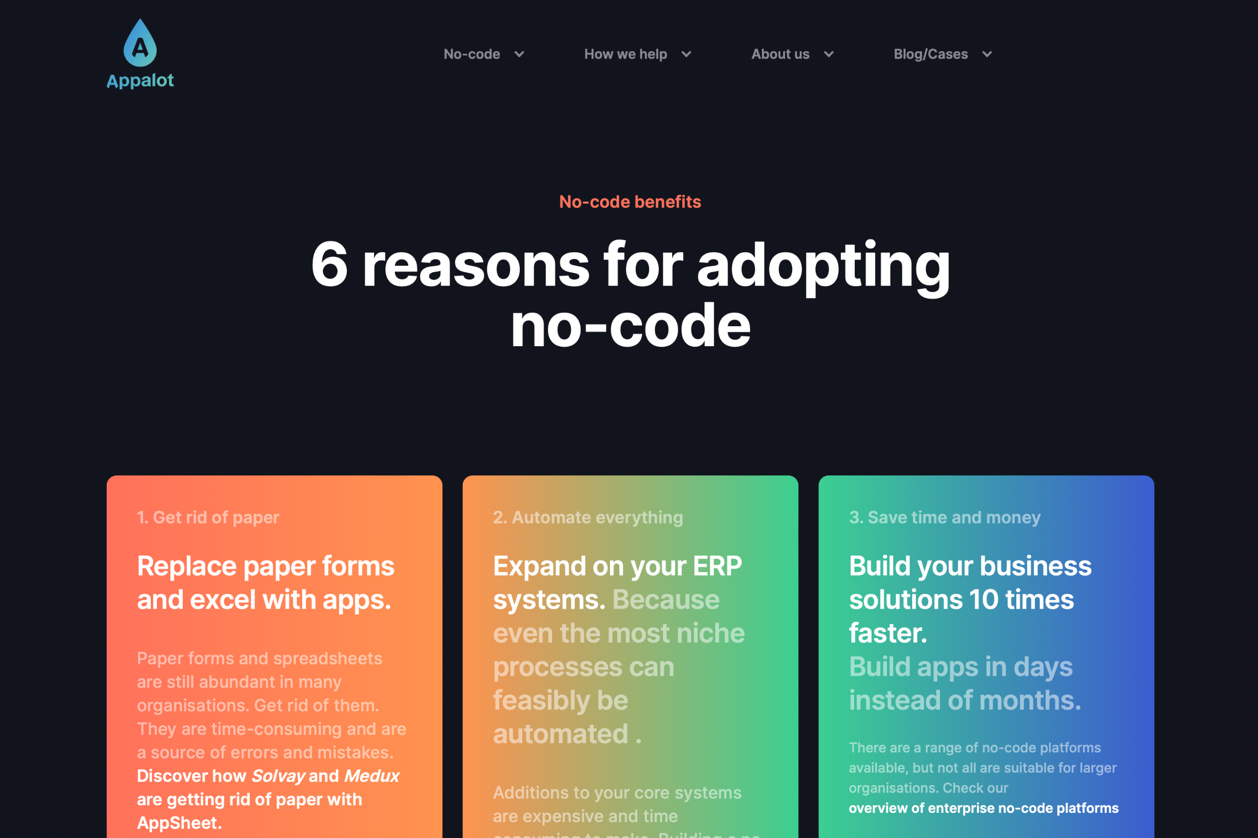 Nocode in a nutshell