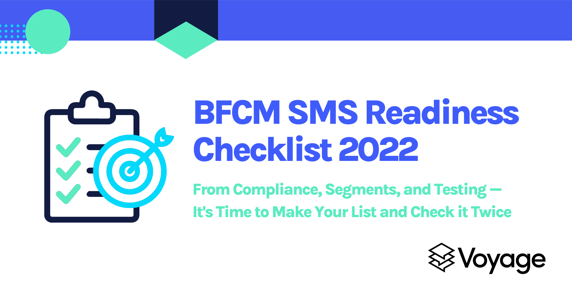 BFCM SMS Readiness Checklist
