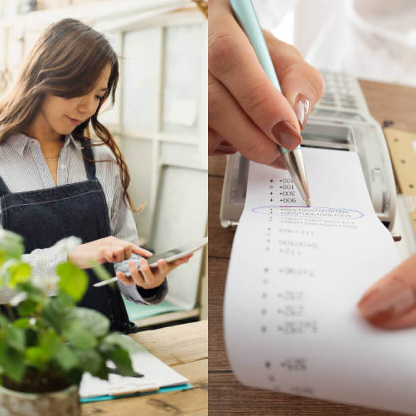 店舗側の端末で注文を受信