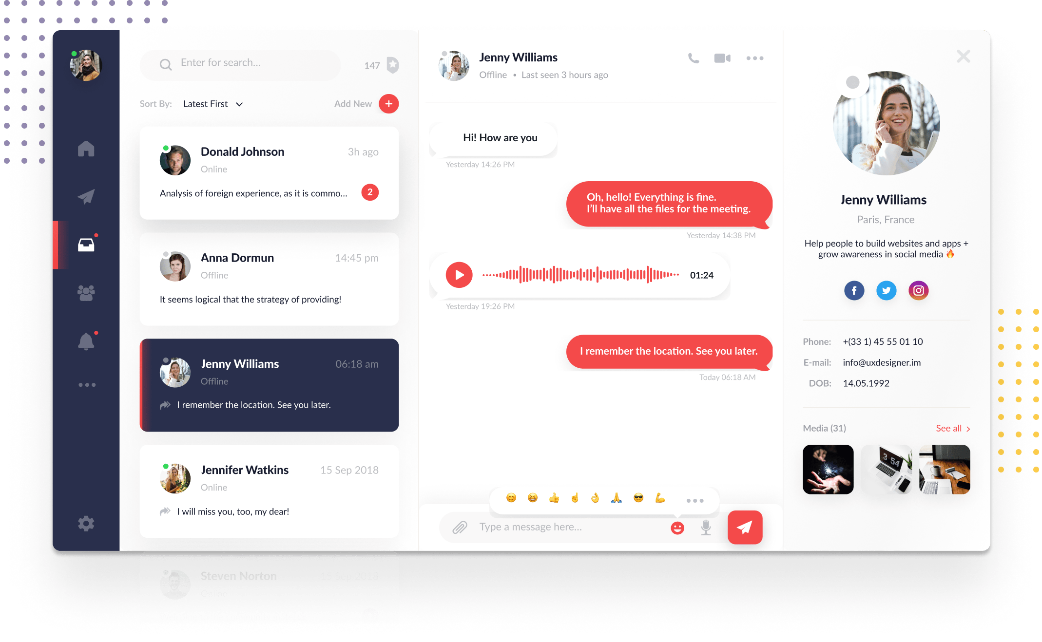 SmartChat app screenshot
