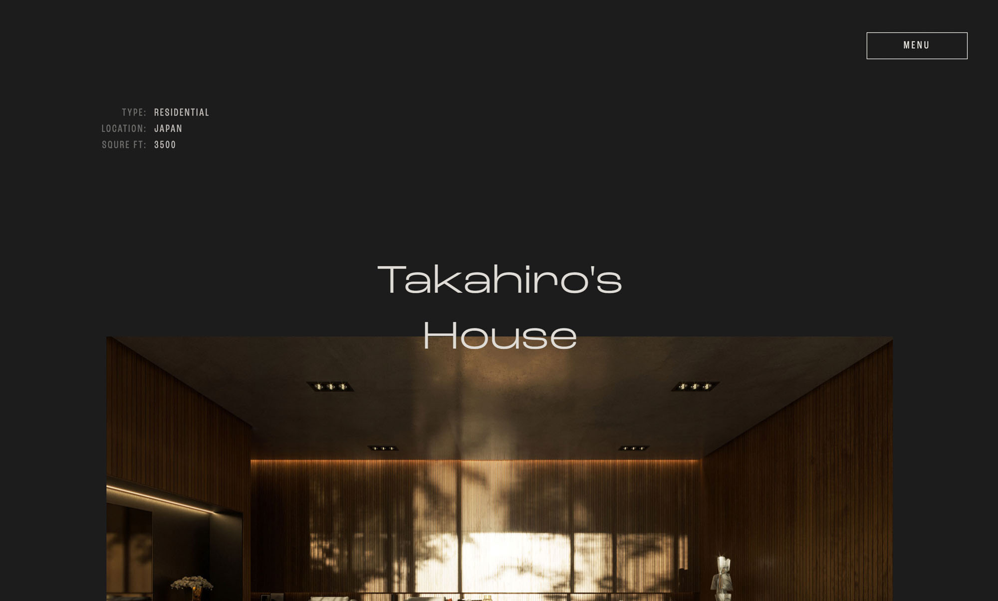 Website Screenshot - Takahiro's home