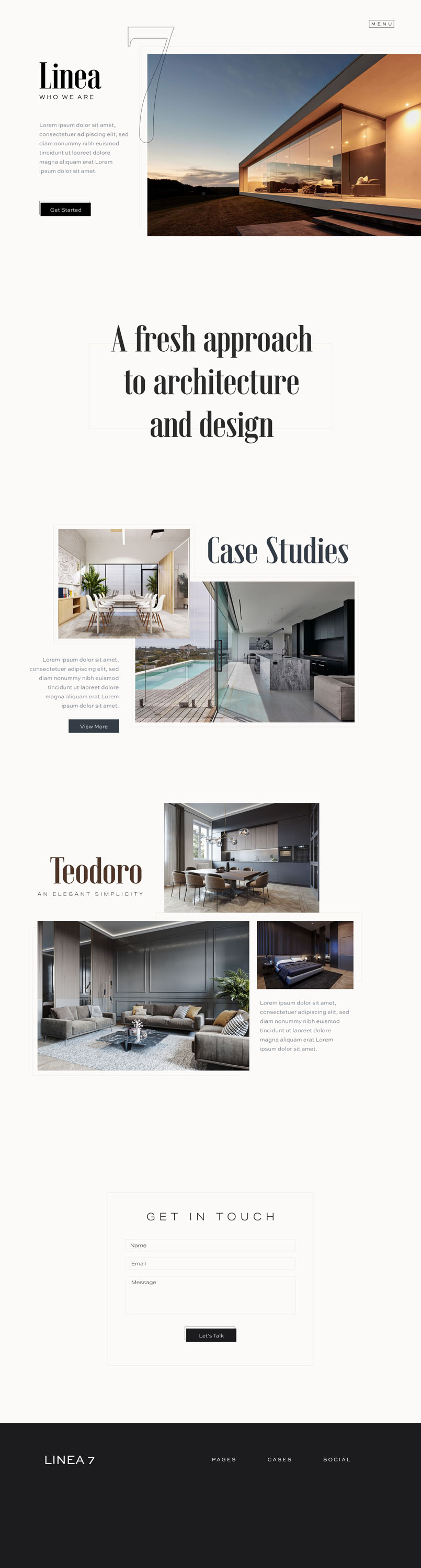 Linea 7 Wireframe - Version A