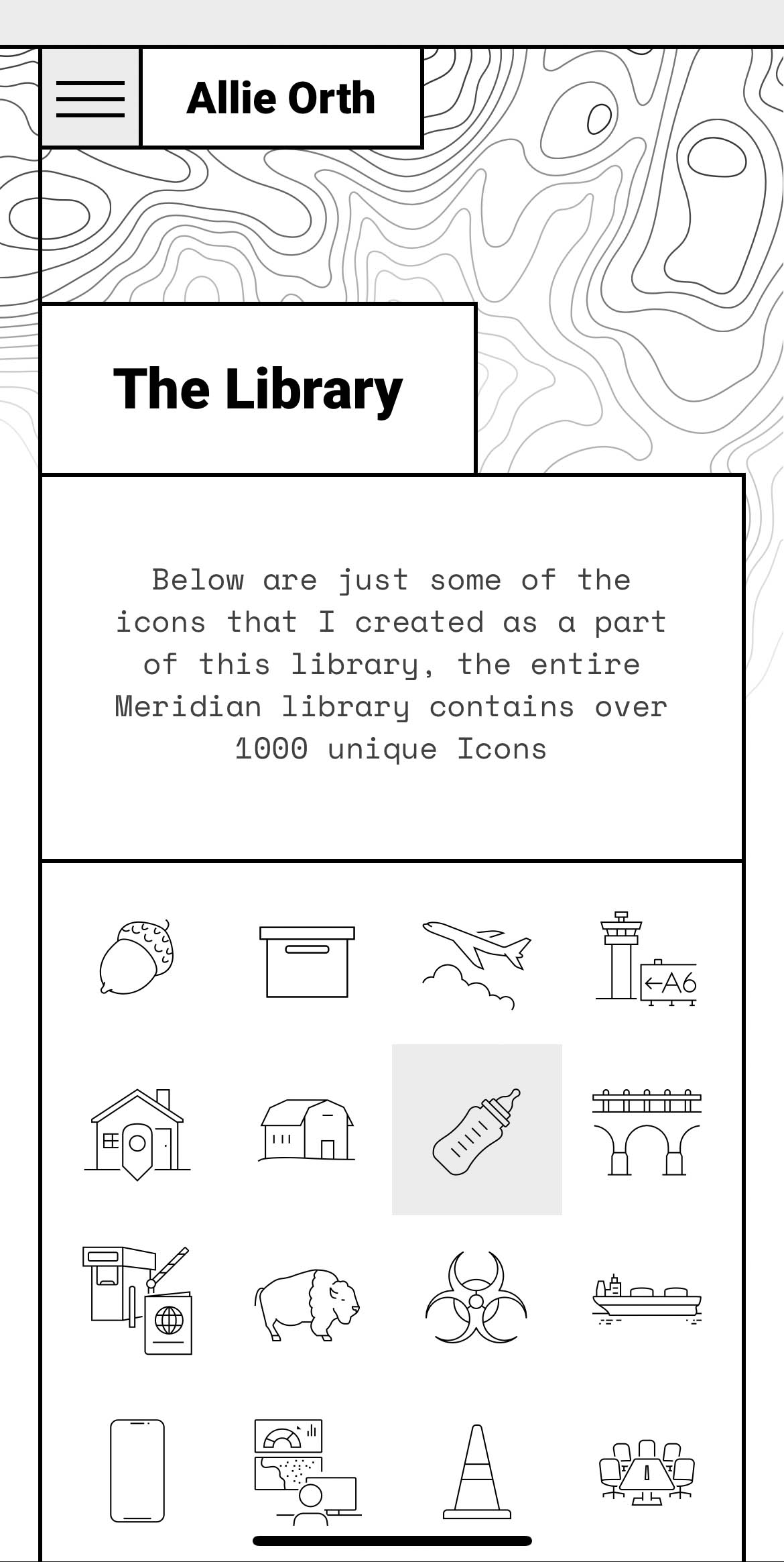 Meridian page mobile screenshot