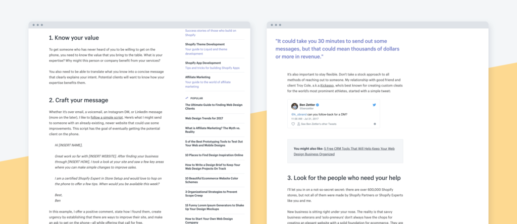 content is not just scannable example