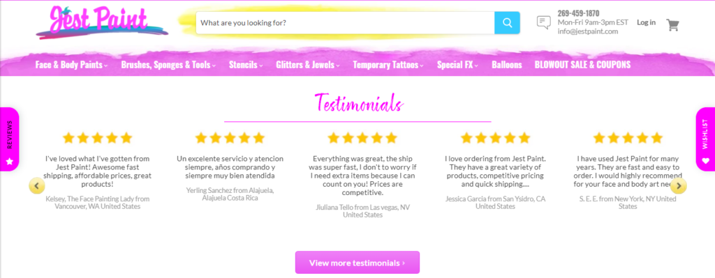 testimonials