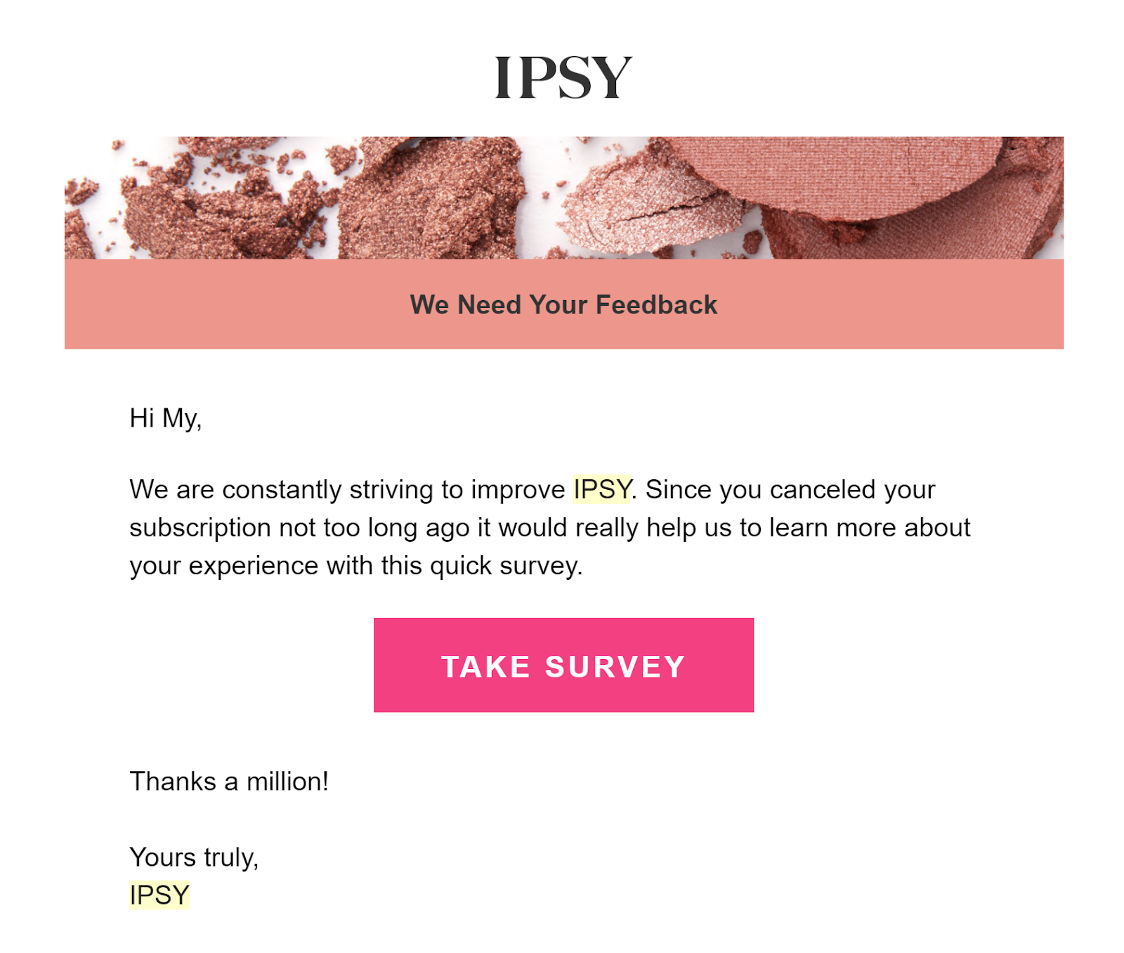 ipsy email survey
