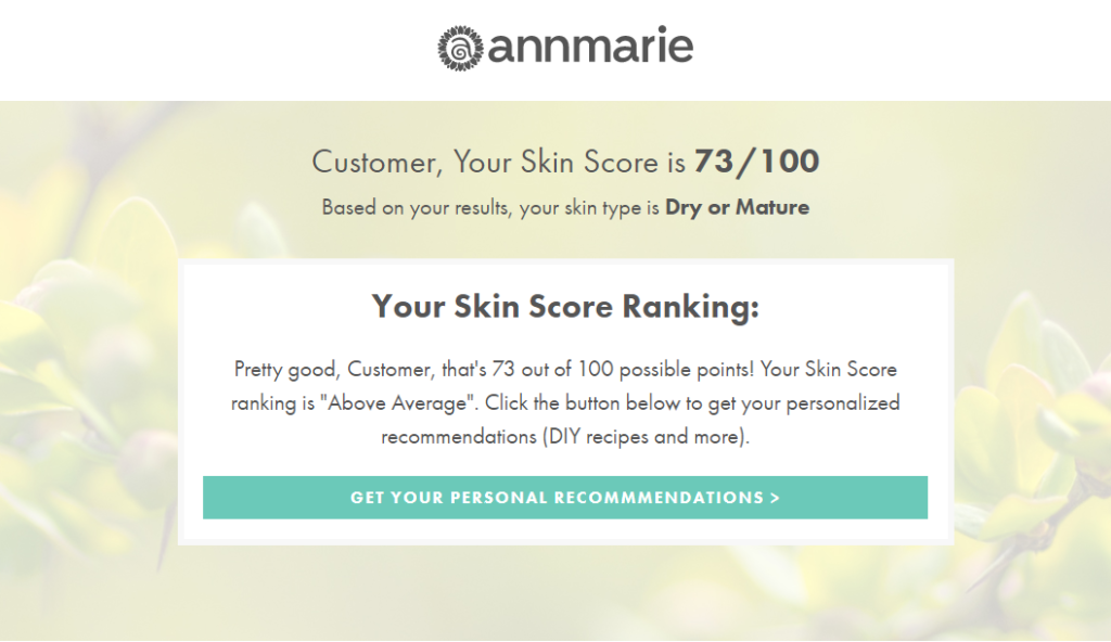 annmarie skin score