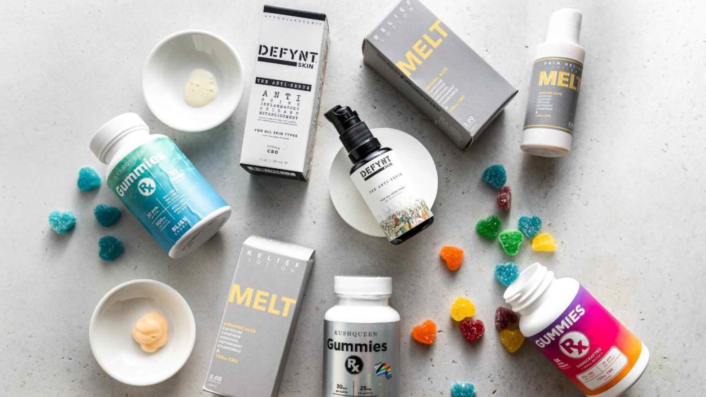 bottles with supplements