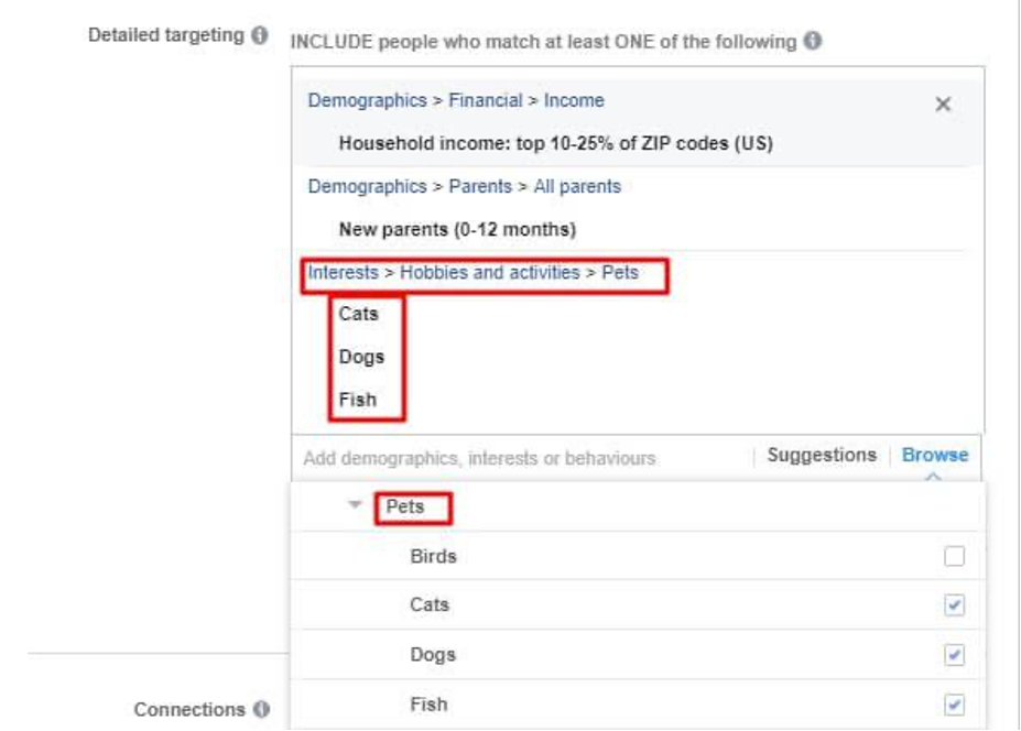 interests screenshot