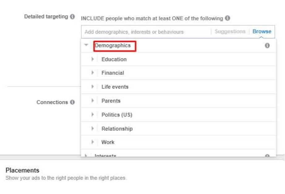 demographics screenshot