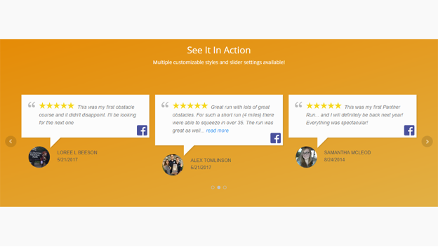 social testimonial