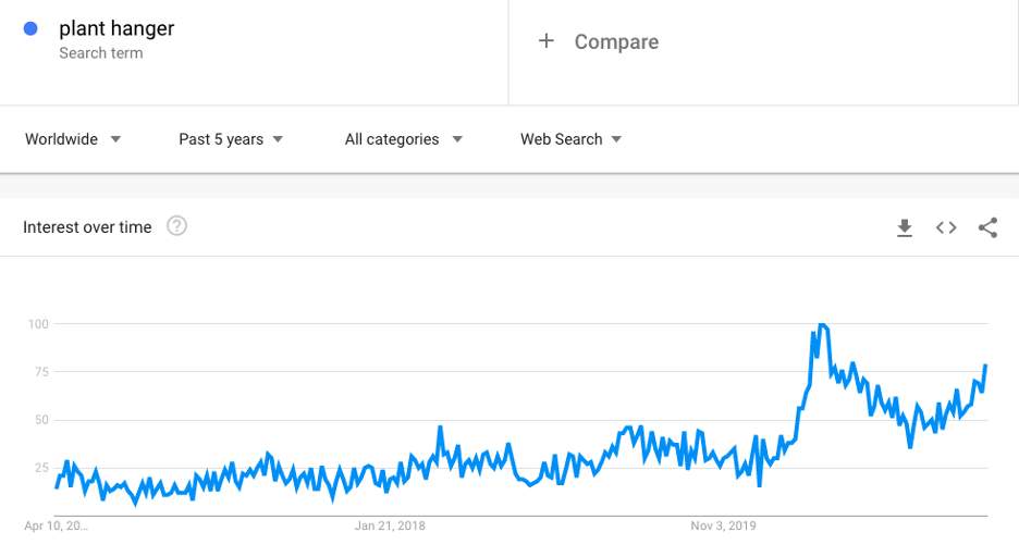 plant hanger search volume