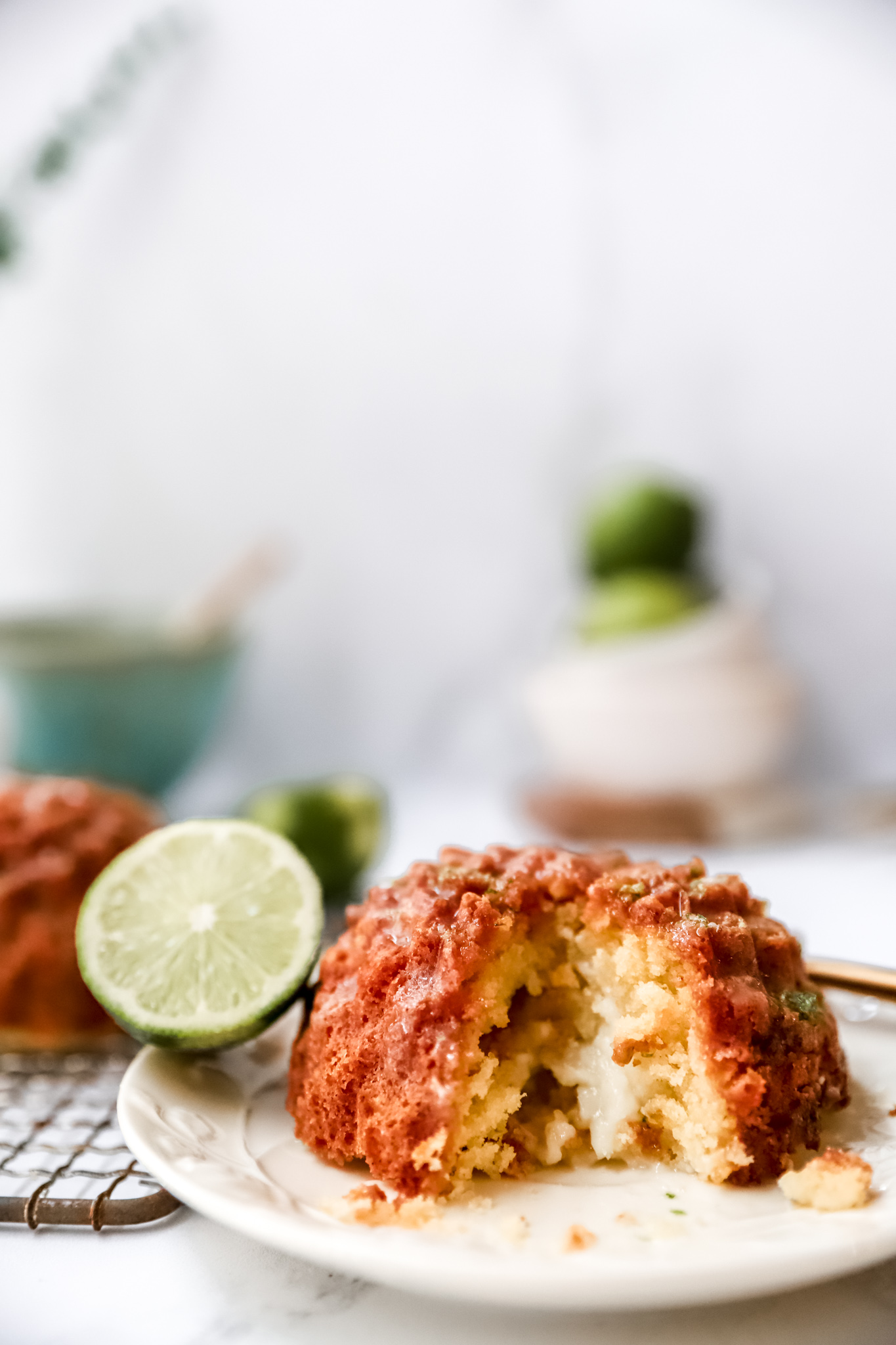 Key Lime Cream Cheese Tea Cake