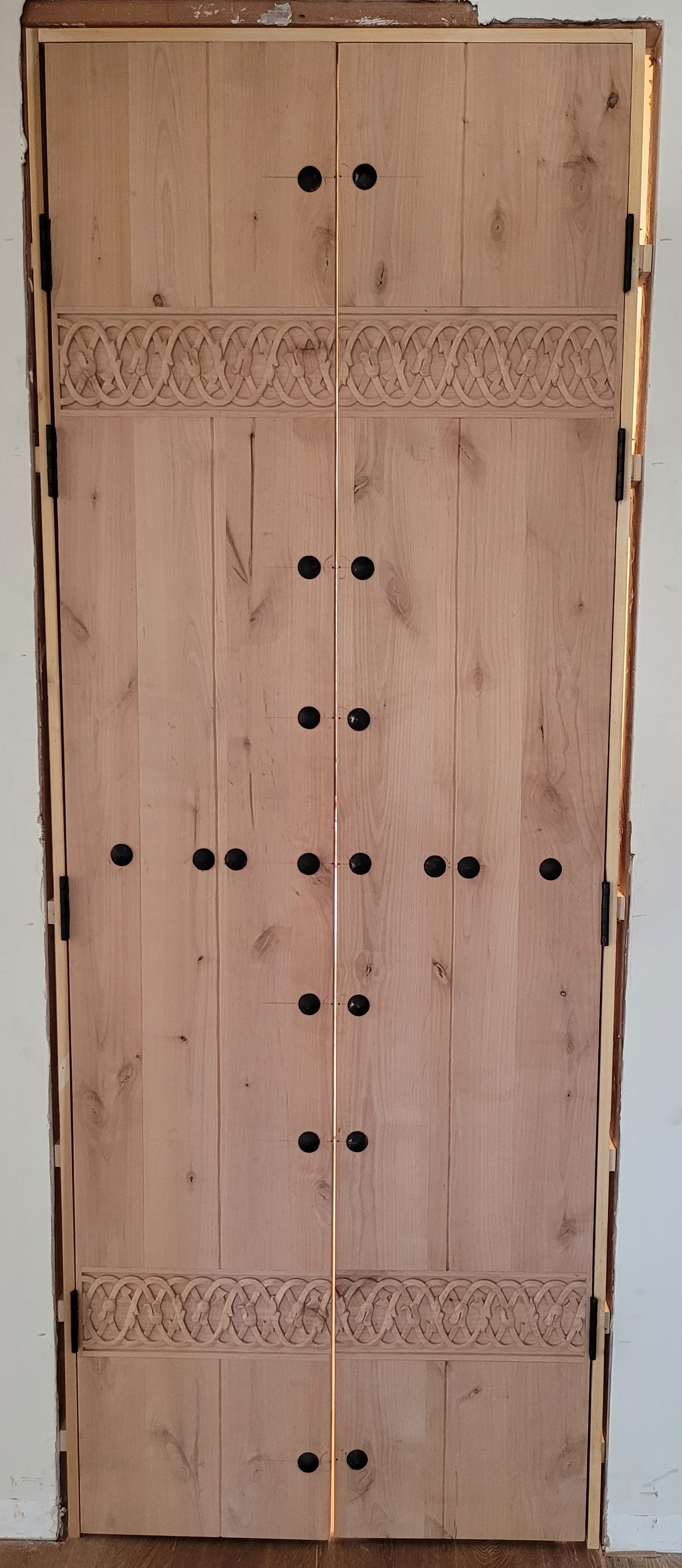 Single Door to French Door Conversion by Preciado Wood Works