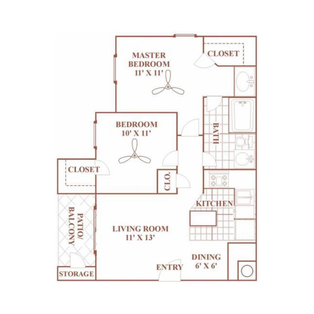 Floor Plans Hill Country Apartments San Marcos, Texas