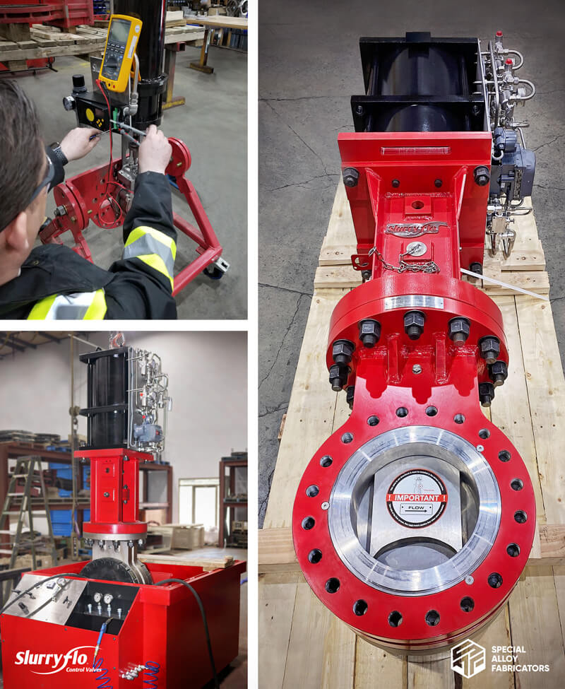 SlurryFlo Control Valves designed for easy usability