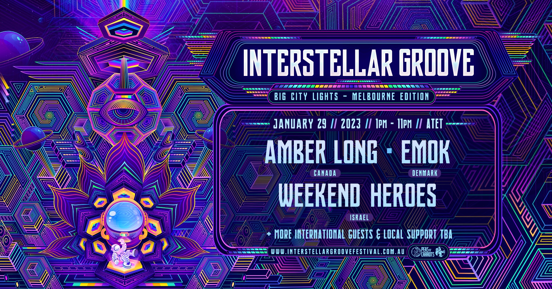 Interstellar Groove Festival 2023 Big City Lights, Melbourne Edition