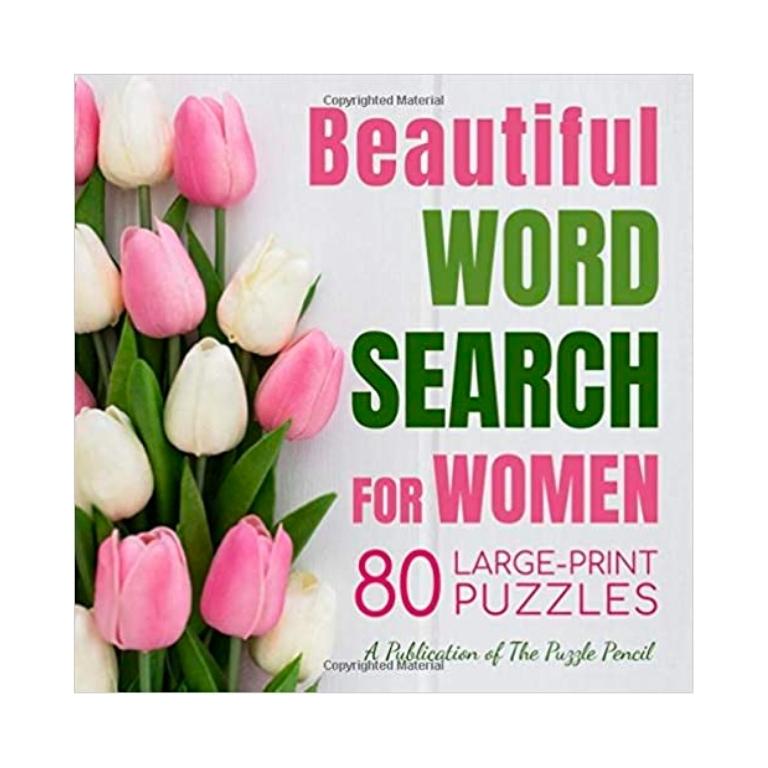 Large-Print Word Search Puzzle Book for Women