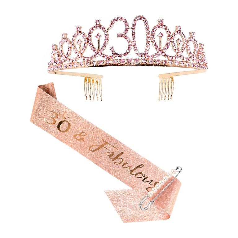 A Birthday Sash & Tiara