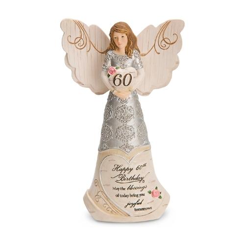 60th Birthday Angel Figurine